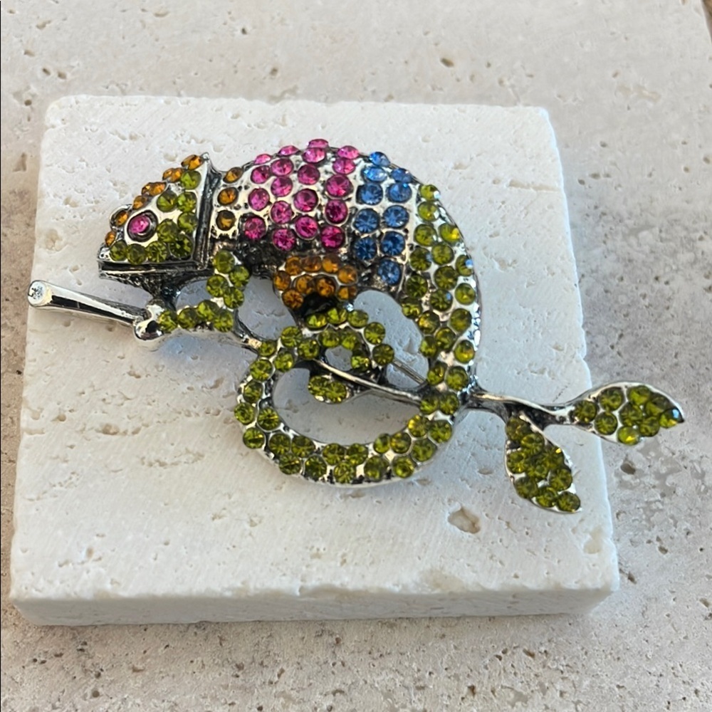Saks Fifth Avenue Multicolor Chameleon Brooch